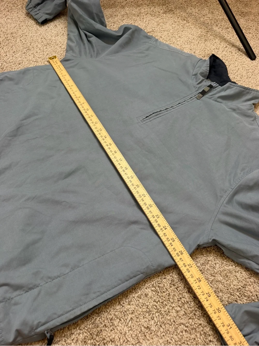 Nike Men's Light Gray Half-Zip Shirt Jacket